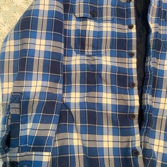 Blue Plaid Flannel L.L.Bean Shaket - Picture 4 of 8